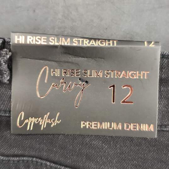 Copper Flash Women Black Star Jeans Sz 12 NWT image number 3