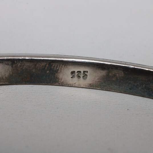 Taxco Sterling Silver Bangle Bracelet - 34.07g image number 3