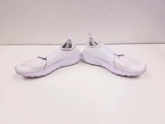 Nike Flex Runner 2 (GS) Athletic Shoes Triple White DJ6038-100 Size 6.5Y Women's Size 8 image number 6