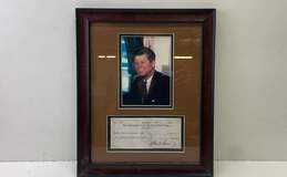 Framed & Matted John F. Kennedy Jr. Repligraph Collectible