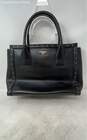 Kate Spade New York Womens Black Gold-Tone Leather Double Handle Satchel Handbag image number 1