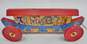Vintage Gong Bell MFG Noahs Ark Tin Pull Toy image number 1