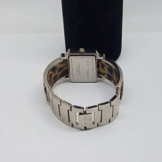 Betsy Johnson 30mm Black Dial Rectangle Watch 75g image number 5