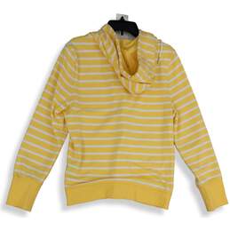 Tommy Hilfiger Womens White Yellow Striped Long Sleeve Full-Zip Hoodie Size L alternative image