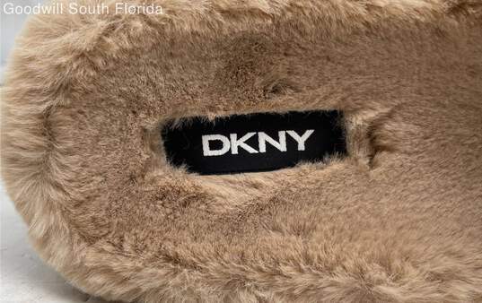 DKNY Womens Brown Black Fur Shoes Size 8.5M image number 5