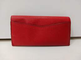 Michael Kors Red Saffiano Leather Tri-Fold Envelope Wallet alternative image