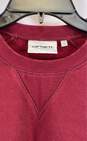 Carhartt Mens Red WIP Chase Long Sleeve Crew Neck Pullover Sweatshirt Size Small image number 3