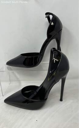 Elisabet Lang Womens Black Ankle Strap High Stiletto Pump Heels Size 5