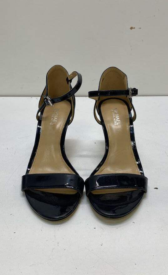 Michael Kors Patent Leather Glossy Heels Dark Navy 5 image number 2