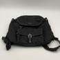 Coach Womens Black Monogram Adjustable Shoulder Strap Backpack Purse image number 1