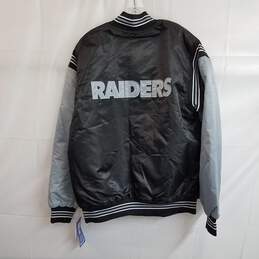 Las Vegas Raiders Starter Force Play Retro Satin Jacket Size L alternative image