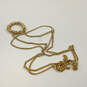 Designer Stella & Dot Gold-Tone Lobster Moving Balls Snake Chain Necklace image number 3
