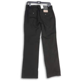 MWT Womens Black Flat Front Slash Pocket BI-Stretch Dress Pants Size 4S alternative image
