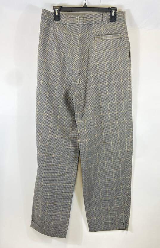 Gianni Versace Men Gray Plaid Houndstooth 2 Pc Set Suit Sz 54 image number 10