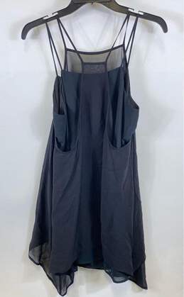 NWT Maeve Womens Black Silk Square Neck Spaghetti Strap Mini Dress Size SP alternative image