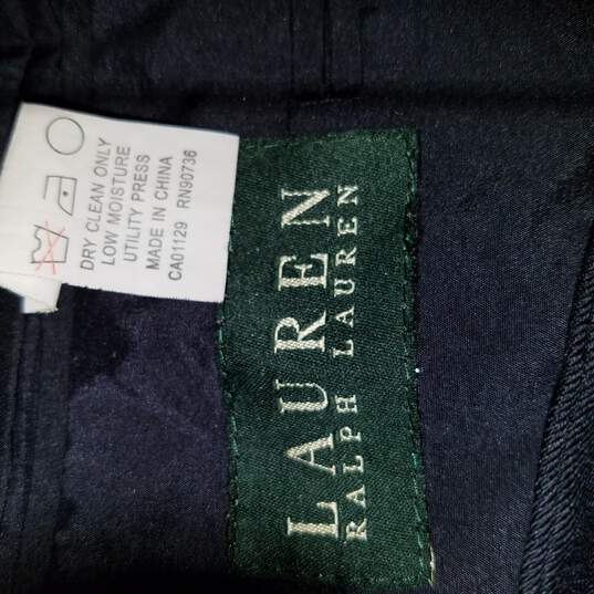 Buy the Lauren Ralph Lauren Men Navy Blue Suit Jacket 42 R | GoodwillFinds