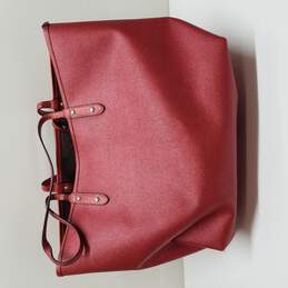 Cynthia Rowley Black Penny Gloss Patent Embossed Tote Bag