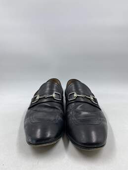 Authentic Gucci Horsebit Accent Black Leather Dress Loafers M 10 alternative image