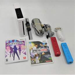Nintendo Wii With 2 Controllers and 2 Games