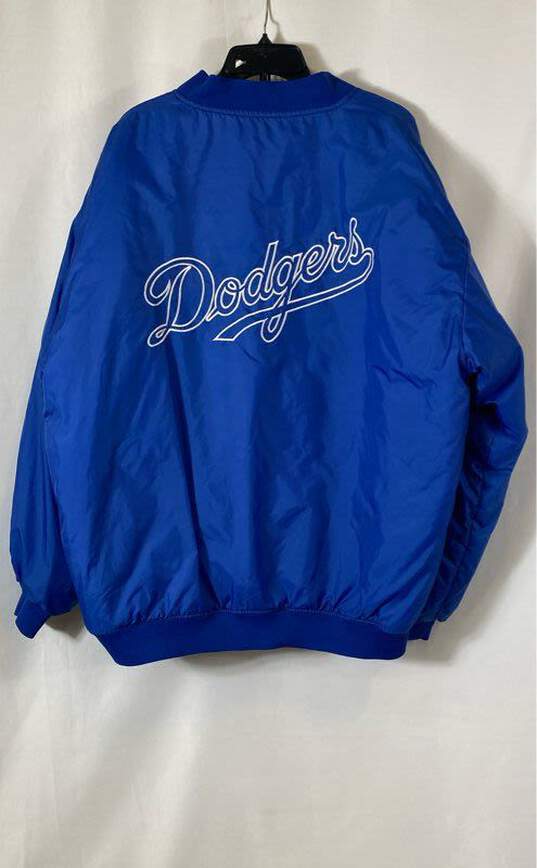 Russell Athletic Mens Blue Reversible Los Angeles Dodgers Jacket Size 3X image number 2
