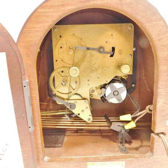 VNTG Seth Thomas Brand Medbury-6E/E720-001 Model Wooden Tabletop Clock w/ Power Cable image number 5
