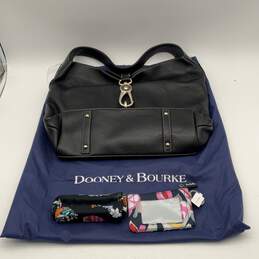 Dooney & Bourke & Vera Bradley Womens Black Silver Handbag w/ Card Holder & Bag