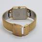 Vintage Seiko Tank with Mesh Gold Tone bracelet Stainless Steel Watch image number 7