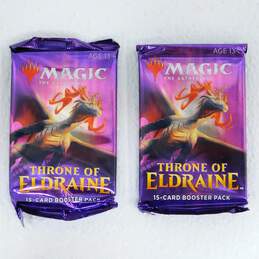 Magic The Gathering MTG Lot of 2 Throne of Eldraine Booster Packs Factory Sealed