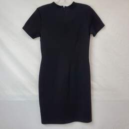 Nina Leonard Petite Black Short Sleeves Midi Dress Women's Petite NWT alternative image