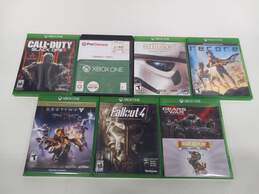 Bundle of 7 Assorted Xbox One Video Games In Cases