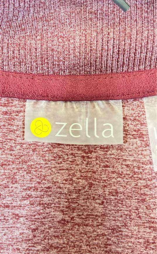 Zella Women Red Full Zip Activewear Sweater L image number 3