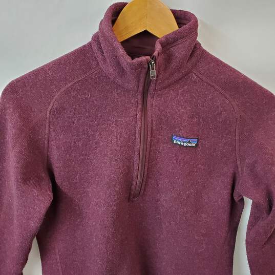 Patagonia Women's 1/4 Zip Pullover Medium Purple in Women's Size Small image number 2