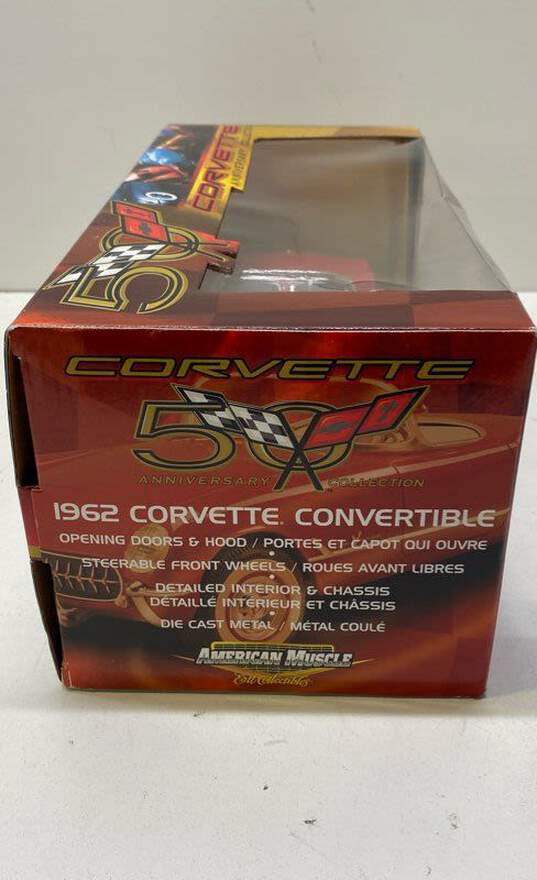 ERTL 1:18 American Muscle 1962 Corvette Convertible Red 50th Anniversary image number 3