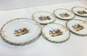 Rococo Decorative Plates/Dessert Plates with 20kt gold luster hand painted 1900s image number 5