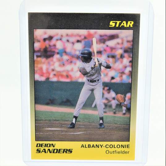 1989 Deion Sanders Star Rookie NY Yankees image number 1