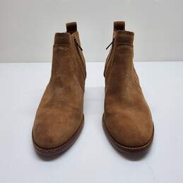 UGG Buckle Heel Chestnut Brown Suede Ankle Boots Size 9.5 alternative image