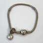 Designer Pandora 925 ALE Sterling Sliver Link Chain Heart Charm Bracelet image number 3