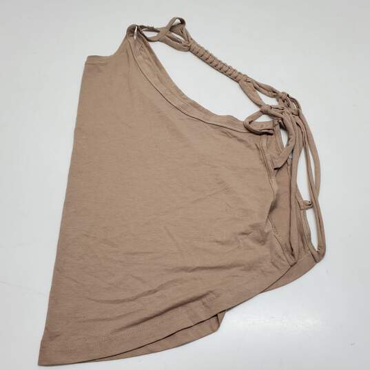 Free People One Shoulder Brown Tank Top L NWT image number 2