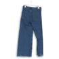 Zara Womens Blue Denim Light Wash High Rise Wide-Leg Jeans Pants Size 40 image number 2