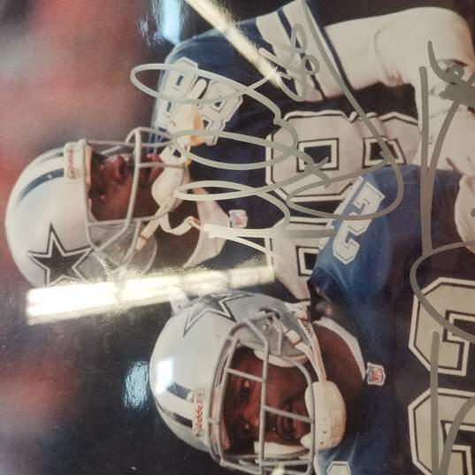 Emmitt Smith and Michael Irvin Autographed Hand Signed Official Wilson