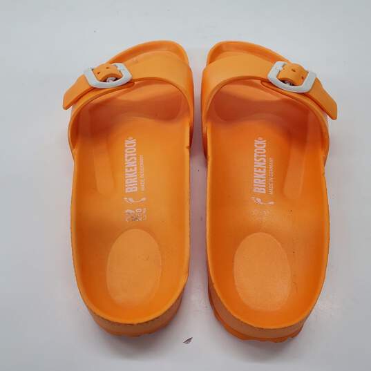 Birkenstock Madrid EVA Orange Slide Sandals Unisex Men's 6/Women's 8 image number 3