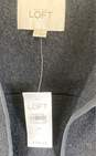NWT Ann Taylor Loft Womens Black 3/4 Sleeve Open Front Boxy Cropped Jacket Sz M image number 3