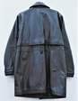 Wilson Black Leather Button Up Coat Womens SZ M image number 3