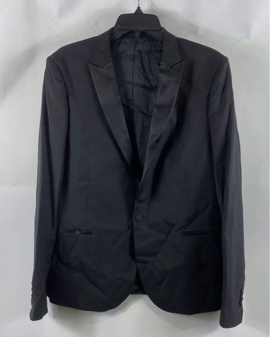 The Kooples Mens Black Single Breasted 2 Piece Blazer Suit Pants Size 50 image number 2