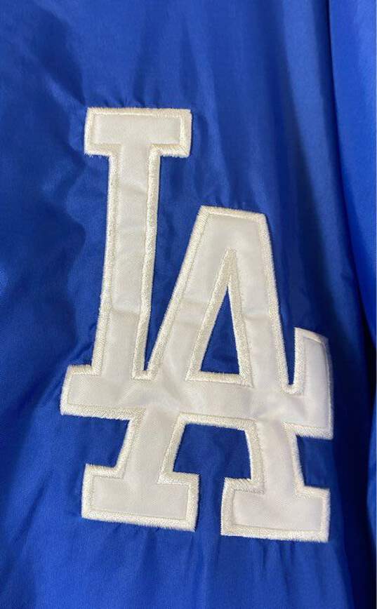 Russell Athletic Mens Blue Reversible Los Angeles Dodgers Jacket Size 3X image number 3