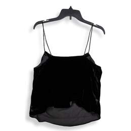 Alice + Olivia Womens Black Spaghetti Strap Camisole Blouse Top Size Medium alternative image
