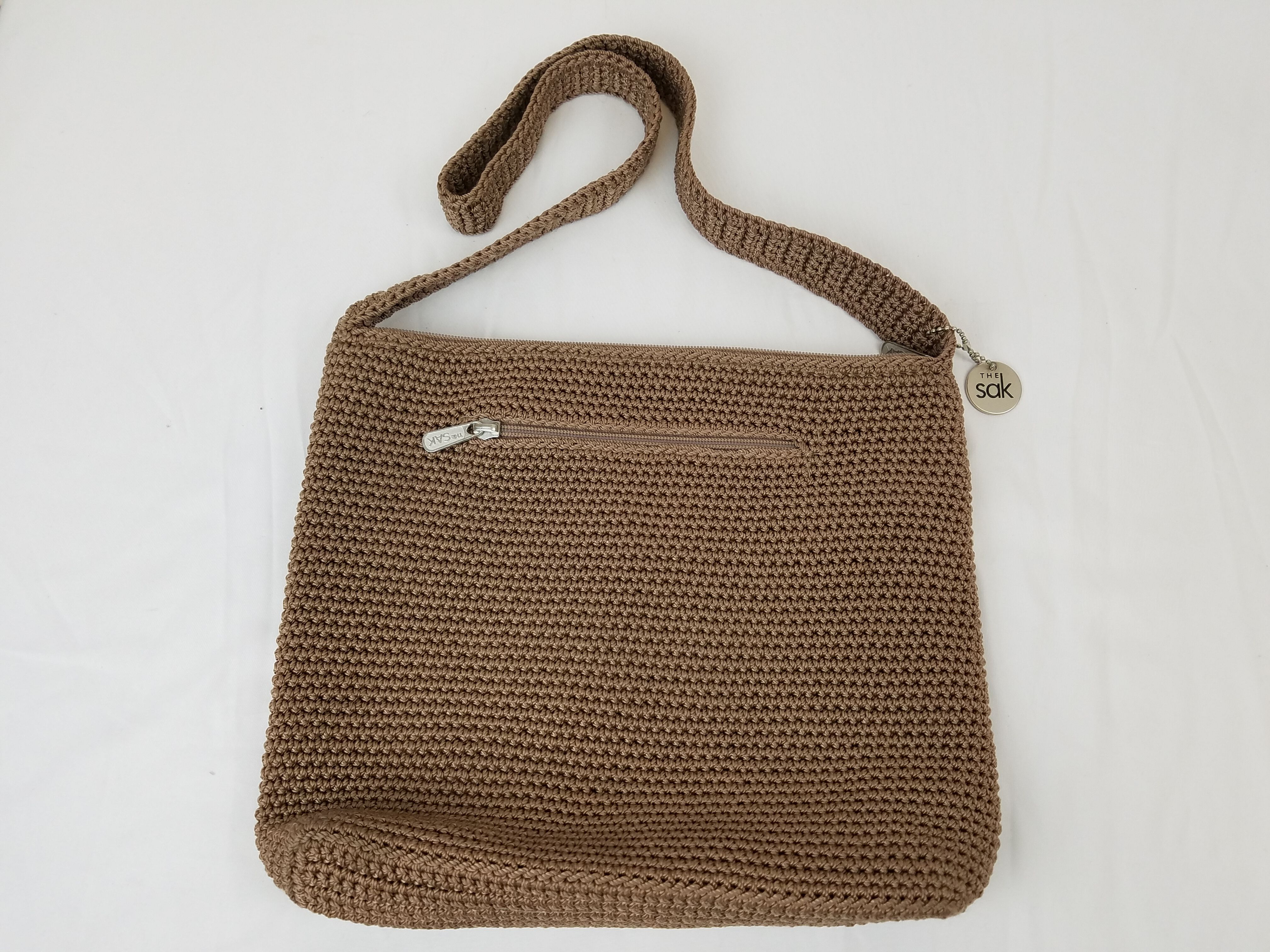 The Sak Mariposa Shoulder Bag in Leather, Single Shoulder Strap, Dusty  Blue: Handbags: Amazon.com
