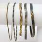 Artisan 925 & Vermeil Twisted Serpentine Box & Herringbone Chain Bracelets image number 2