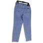 NWT Womens Blue Denim Super High Rise Slim Pockets Skinny Leg Jeans Size 31 image number 2
