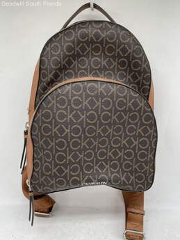 Calvin Klein Womens Brown Backpack